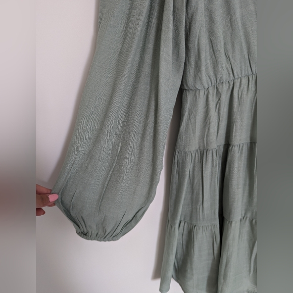 Long sleeve summer flowy dress - Picture 4 of 5